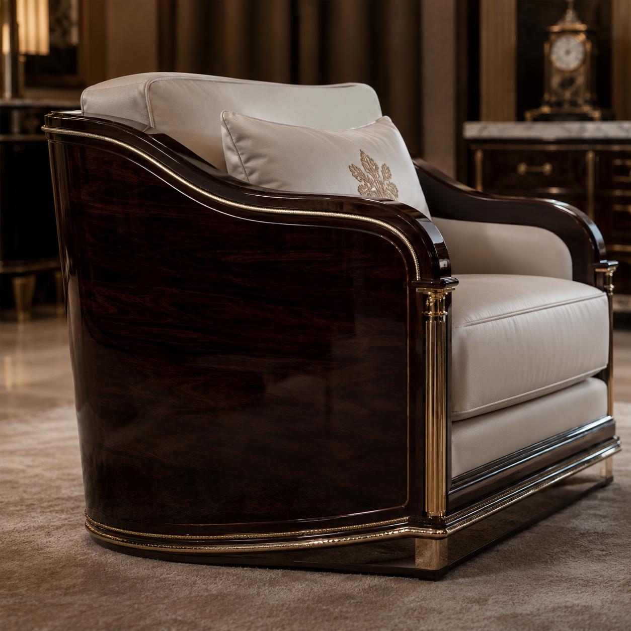 TURNA Wooden Sofa Set — detail 1