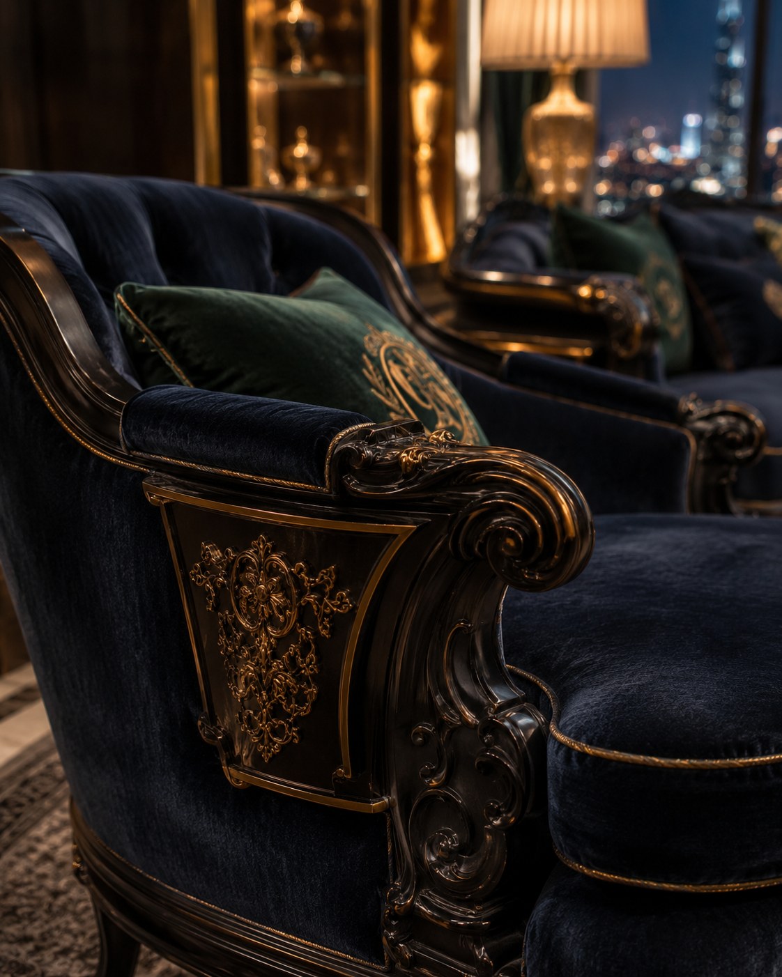 DEEP NAVY Sofa Set — detail 2